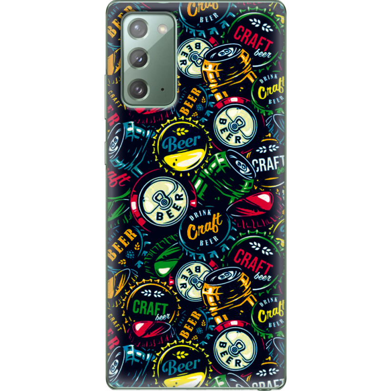 Чехол BoxFace Samsung N980 Galaxy Note 20 Bottle Caps