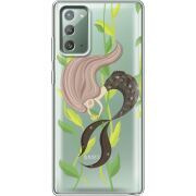 Прозрачный чехол BoxFace Samsung N980 Galaxy Note 20 Cute Mermaid