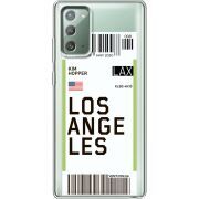 Прозрачный чехол BoxFace Samsung N980 Galaxy Note 20 Ticket Los Angeles