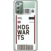 Прозрачный чехол BoxFace Samsung N980 Galaxy Note 20 Ticket Hogwarts