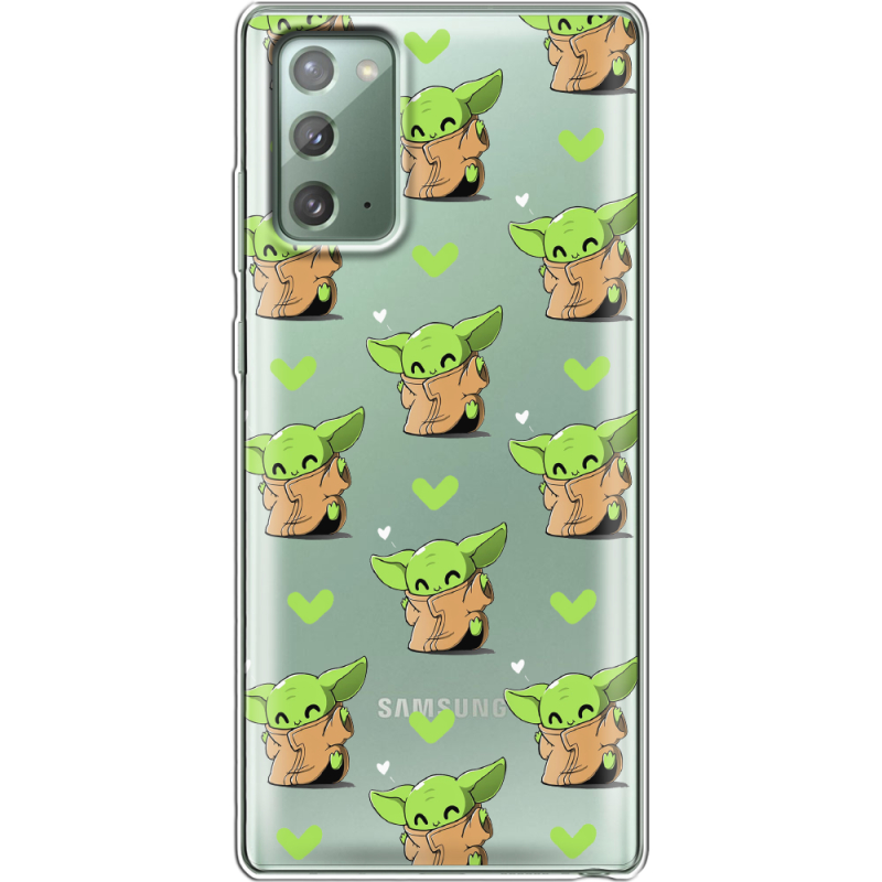 Прозрачный чехол BoxFace Samsung N980 Galaxy Note 20 Pattern Baby Yoda