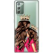 Прозрачный чехол BoxFace Samsung N980 Galaxy Note 20 Queen and Princess