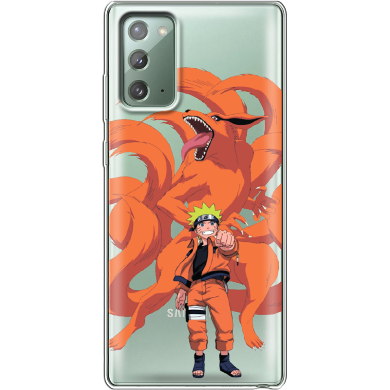 Прозрачный чехол BoxFace Samsung N980 Galaxy Note 20 Naruto and Kurama