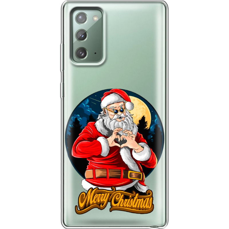 Прозрачный чехол BoxFace Samsung N980 Galaxy Note 20 Cool Santa
