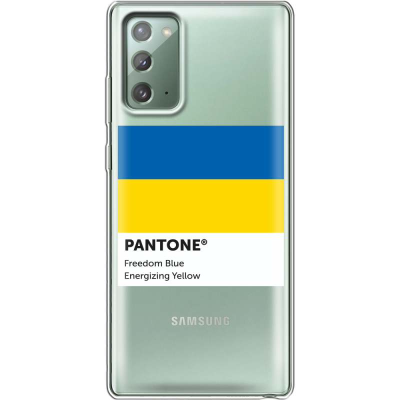 Прозрачный чехол BoxFace Samsung N980 Galaxy Note 20 Pantone вільний синій