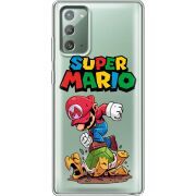 Прозрачный чехол BoxFace Samsung N980 Galaxy Note 20 Super Mario