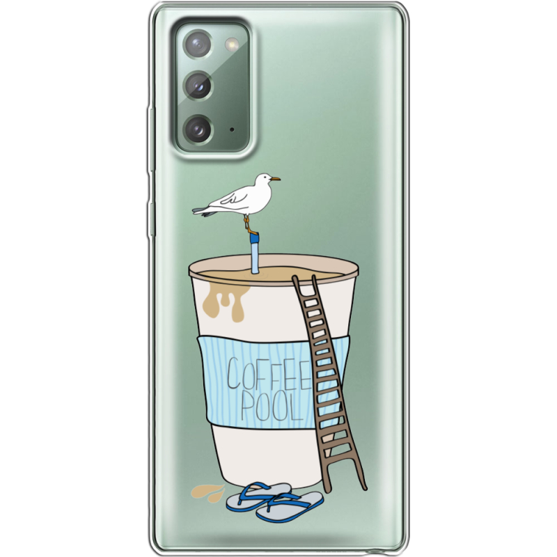 Прозрачный чехол BoxFace Samsung N980 Galaxy Note 20 Segull in Cofee Pool