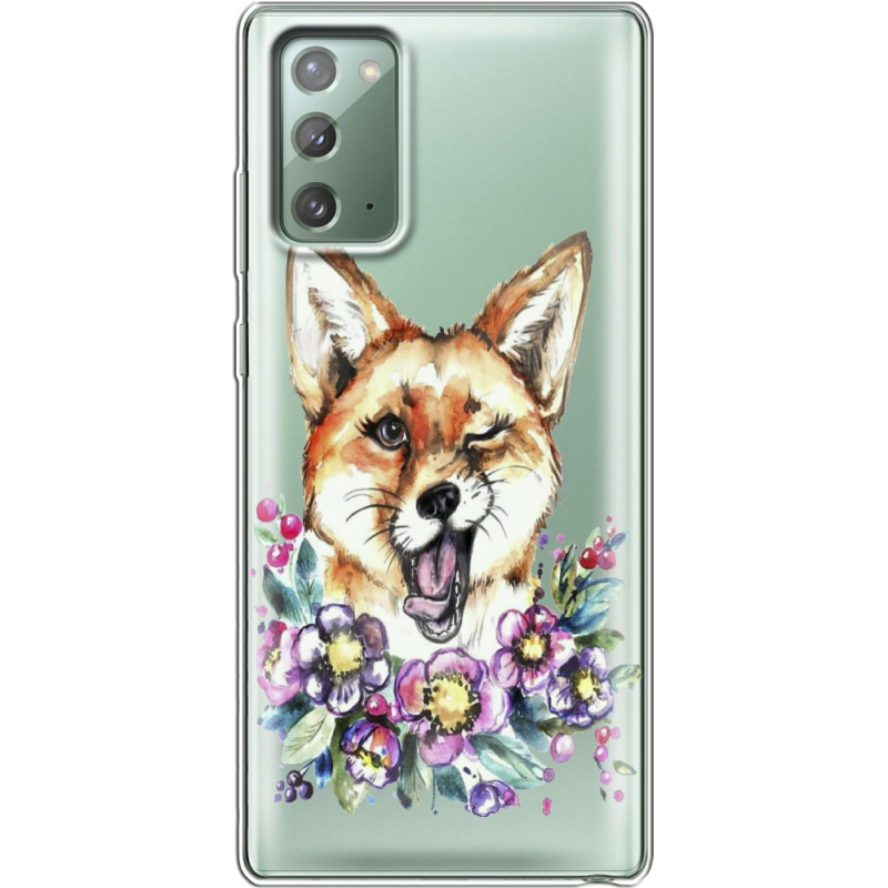 Прозрачный чехол BoxFace Samsung N980 Galaxy Note 20 Winking Fox