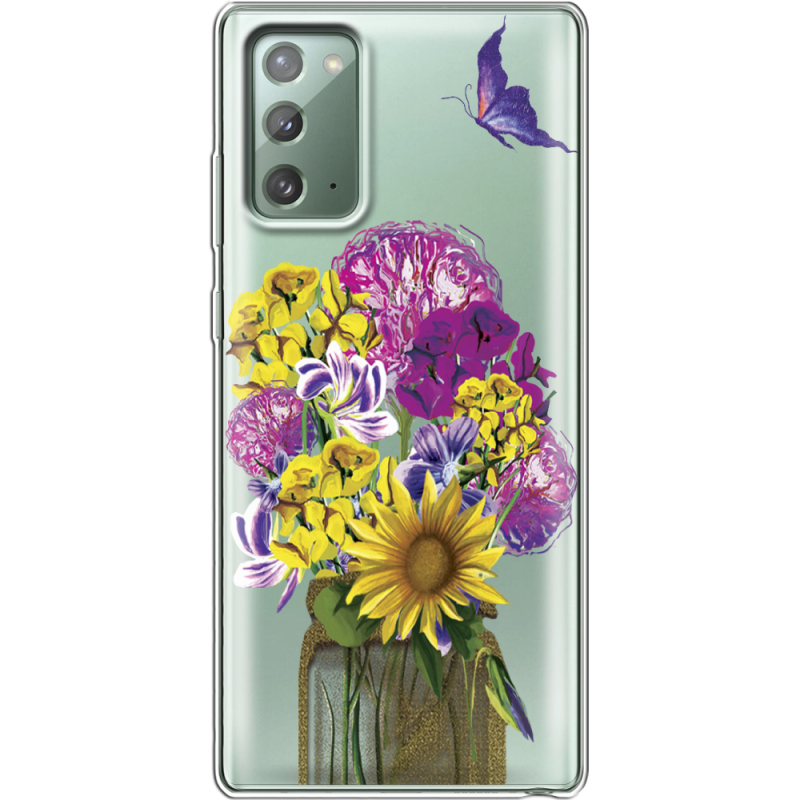 Прозрачный чехол BoxFace Samsung N980 Galaxy Note 20 My Bouquet