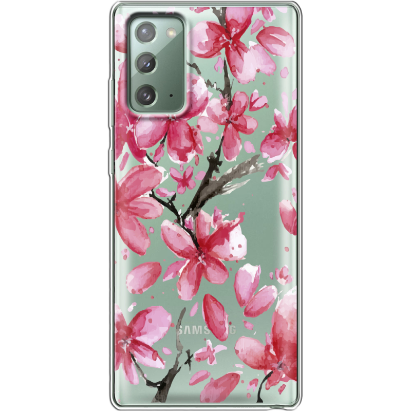 Прозрачный чехол BoxFace Samsung N980 Galaxy Note 20 Pink Magnolia