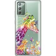 Прозрачный чехол BoxFace Samsung N980 Galaxy Note 20 Colorful Giraffe