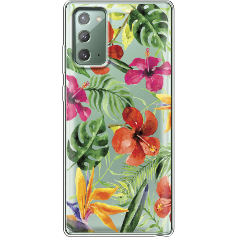 Прозрачный чехол BoxFace Samsung N980 Galaxy Note 20 Tropical Flowers