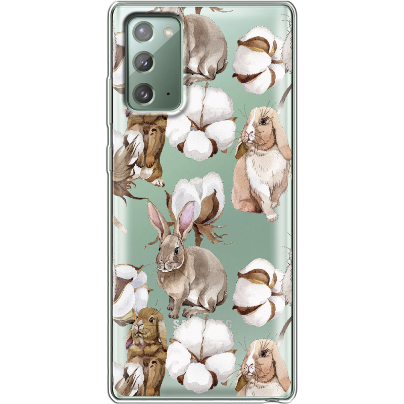 Прозрачный чехол BoxFace Samsung N980 Galaxy Note 20 Cotton and Rabbits