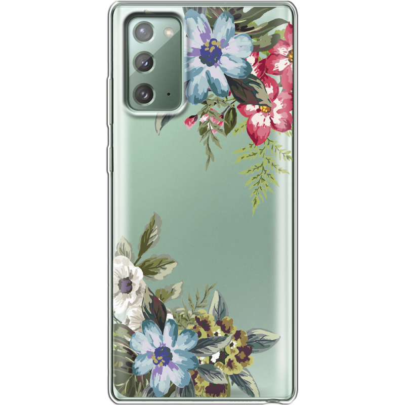 Прозрачный чехол BoxFace Samsung N980 Galaxy Note 20 Floral