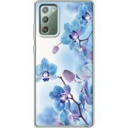 Чехол со стразами Samsung N980 Galaxy Note 20 Orchids