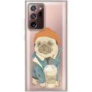 Прозрачный чехол BoxFace Samsung N985 Galaxy Note 20 Ultra Dog Coffeeman