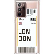 Прозрачный чехол BoxFace Samsung N985 Galaxy Note 20 Ultra Ticket London