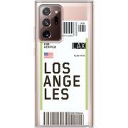 Прозрачный чехол BoxFace Samsung N985 Galaxy Note 20 Ultra Ticket Los Angeles