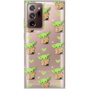 Прозрачный чехол BoxFace Samsung N985 Galaxy Note 20 Ultra Pattern Baby Yoda