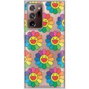 Прозрачный чехол BoxFace Samsung N985 Galaxy Note 20 Ultra Hippie Flowers