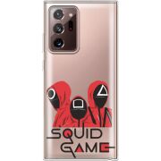 Прозрачный чехол BoxFace Samsung N985 Galaxy Note 20 Ultra siquid game люди в красном