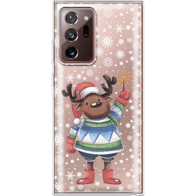 Прозрачный чехол BoxFace Samsung N985 Galaxy Note 20 Ultra Christmas Deer with Snow