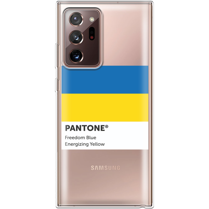 Прозрачный чехол BoxFace Samsung N985 Galaxy Note 20 Ultra Pantone вільний синій
