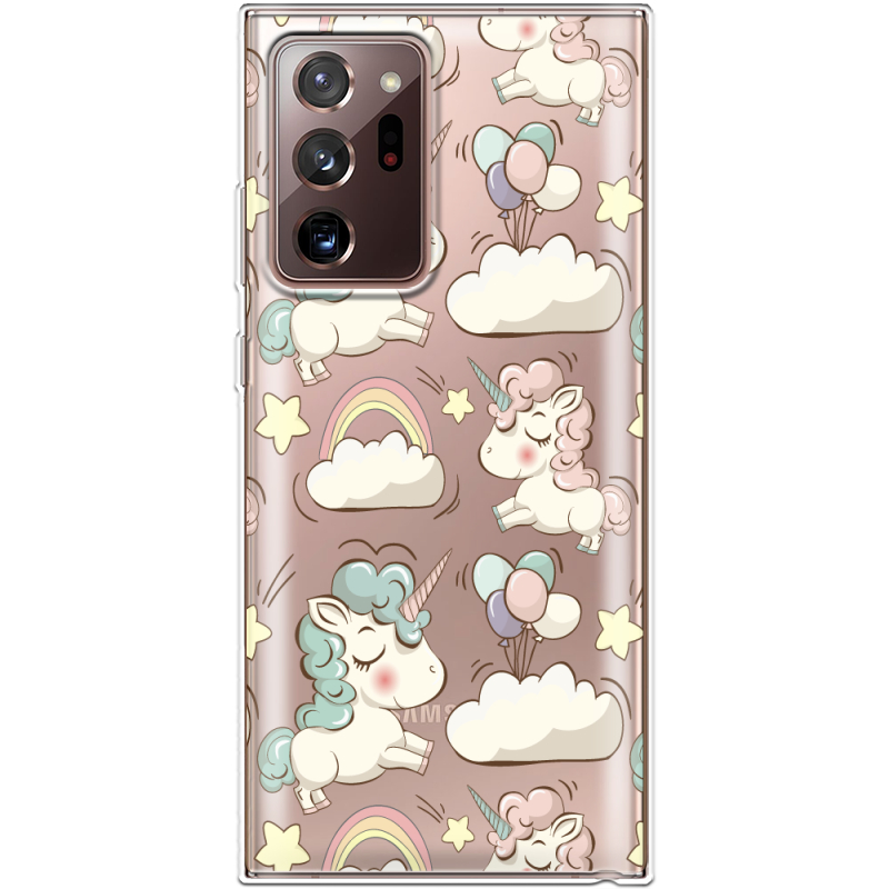 Прозрачный чехол BoxFace Samsung N985 Galaxy Note 20 Ultra Unicorns