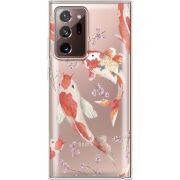 Прозрачный чехол BoxFace Samsung N985 Galaxy Note 20 Ultra Japanese Koi Fish