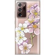 Прозрачный чехол BoxFace Samsung N985 Galaxy Note 20 Ultra Cherry Blossom