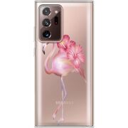 Прозрачный чехол BoxFace Samsung N985 Galaxy Note 20 Ultra Floral Flamingo