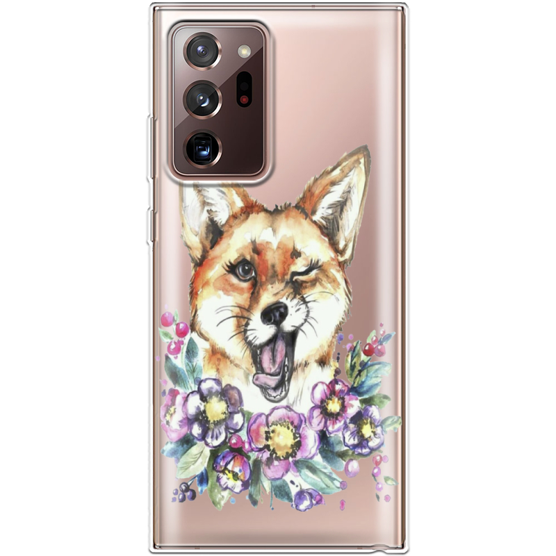 Прозрачный чехол BoxFace Samsung N985 Galaxy Note 20 Ultra Winking Fox