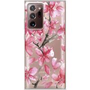 Прозрачный чехол BoxFace Samsung N985 Galaxy Note 20 Ultra Pink Magnolia