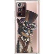 Прозрачный чехол BoxFace Samsung N985 Galaxy Note 20 Ultra Steampunk Cat
