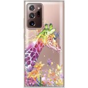 Прозрачный чехол BoxFace Samsung N985 Galaxy Note 20 Ultra Colorful Giraffe
