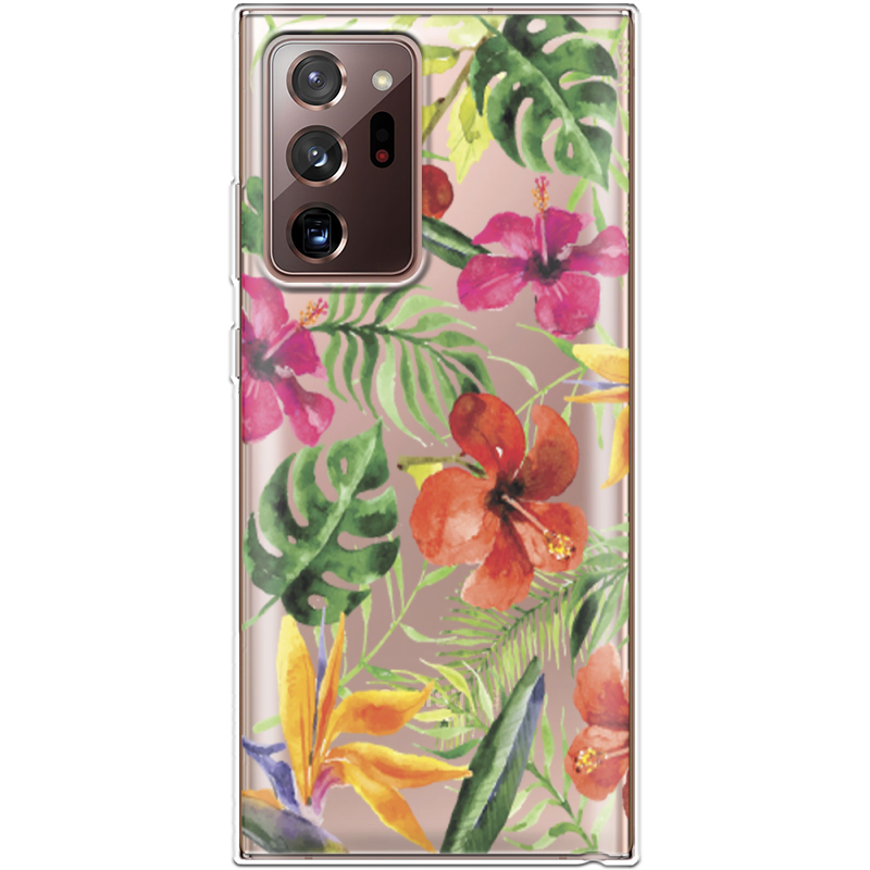 Прозрачный чехол BoxFace Samsung N985 Galaxy Note 20 Ultra Tropical Flowers