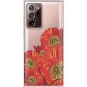 Прозрачный чехол BoxFace Samsung N985 Galaxy Note 20 Ultra Red Poppies