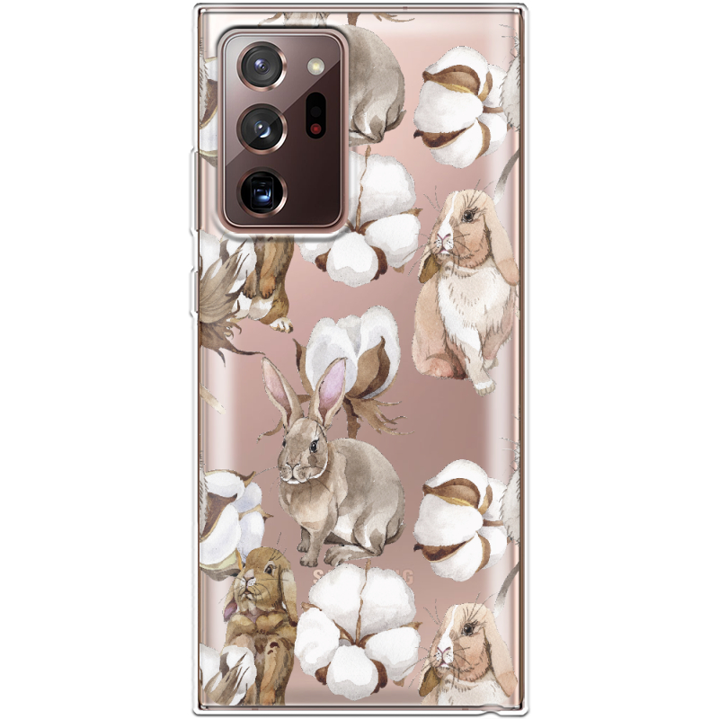 Прозрачный чехол BoxFace Samsung N985 Galaxy Note 20 Ultra Cotton and Rabbits