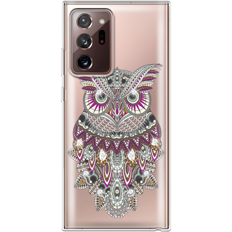Чехол со стразами Samsung N985 Galaxy Note 20 Ultra Owl