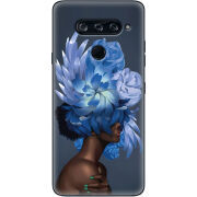 Чехол BoxFace LG V40 ThinQ Exquisite Blue Flowers