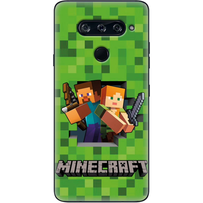 Чехол BoxFace LG V40 ThinQ Майнкрафт Стів і Алекс