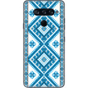 Чехол BoxFace LG V40 ThinQ Блакитний Орнамент