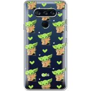 Прозрачный чехол BoxFace LG V40 ThinQ Pattern Baby Yoda