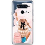 Прозрачный чехол BoxFace LG V40 ThinQ Travel Girl