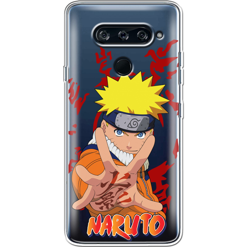 Прозрачный чехол BoxFace LG V40 ThinQ Naruto
