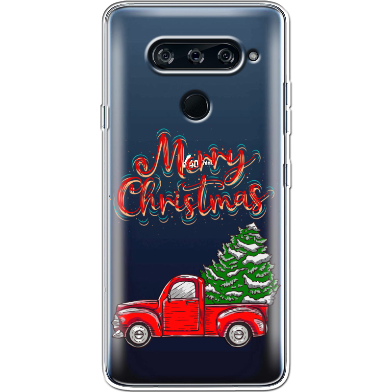 Прозрачный чехол BoxFace LG V40 ThinQ Holiday Car