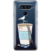 Прозрачный чехол BoxFace LG V40 ThinQ Segull in Cofee Pool