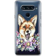 Прозрачный чехол BoxFace LG V40 ThinQ Winking Fox