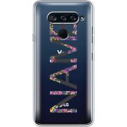 Прозрачный чехол BoxFace LG V40 ThinQ Именной