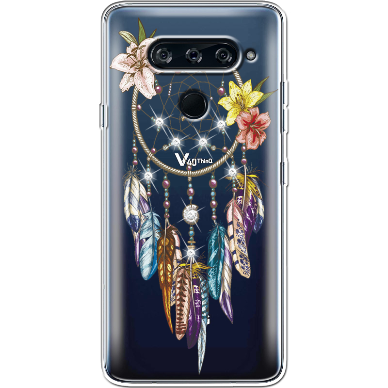 Чехол со стразами  LG V40 ThinQ Dreamcatcher